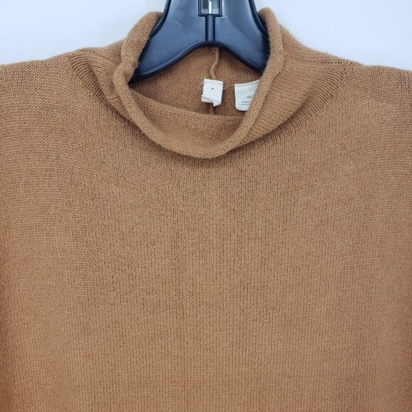 Moth Anthropologie Saskia Mock Neck Long Tunic Sweater XS Relaxed Fit  Brown - Picture 7 of 10